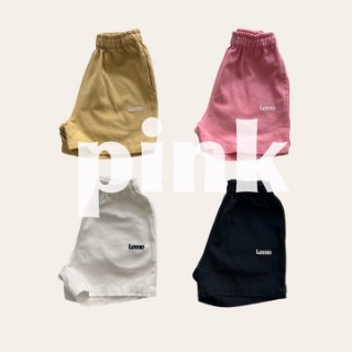 [pink]lomo half pants.